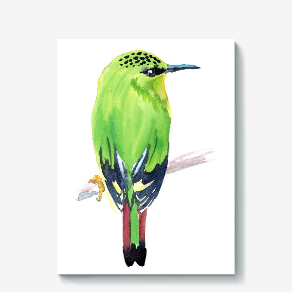 Холст «экзотическая птица»
