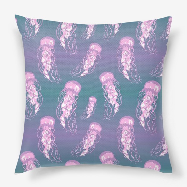Подушка «Розовые медузы»