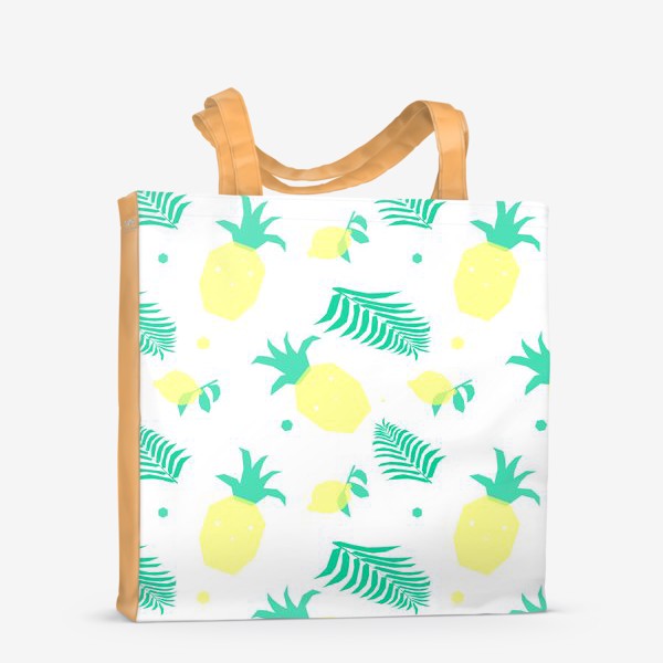 Сумка-шоппер «Тропический ананас и лимон»