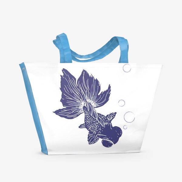 Пляжная сумка «Синяя рыбка»