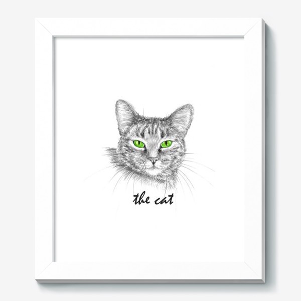 Картина «Кот. Зеленые глазки.»