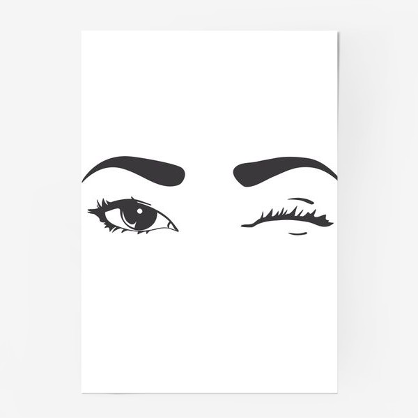 Постер «Blinking eyes»