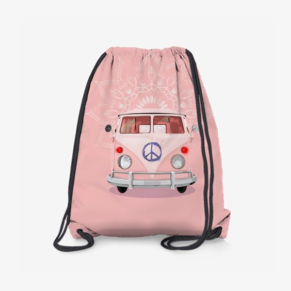 Рюкзак «Розовый Хиппи Автобус»