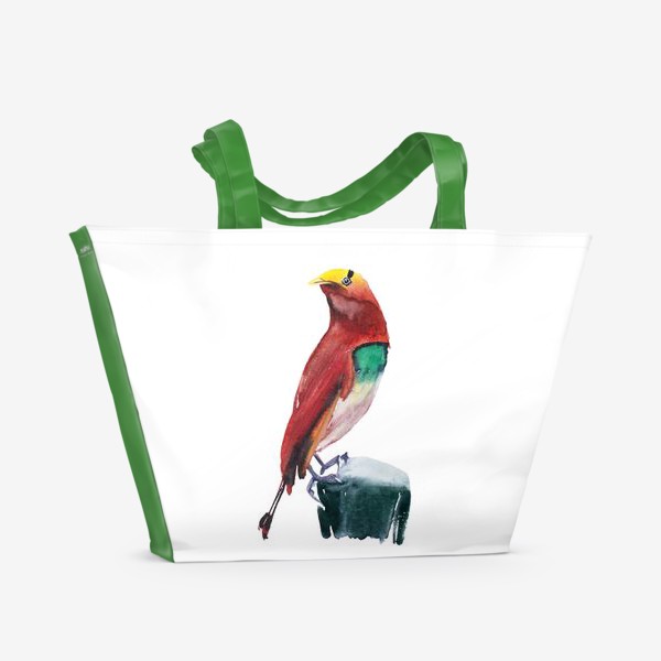 Пляжная сумка «Красная птица»