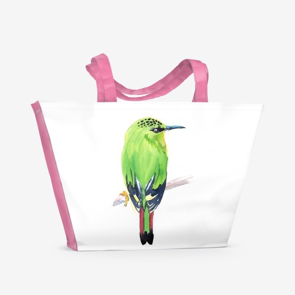 Пляжная сумка &laquo;экзотическая птица&raquo;