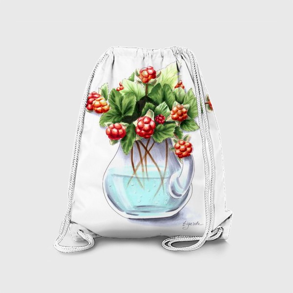 Рюкзак «Ягоды морошки в вазе»