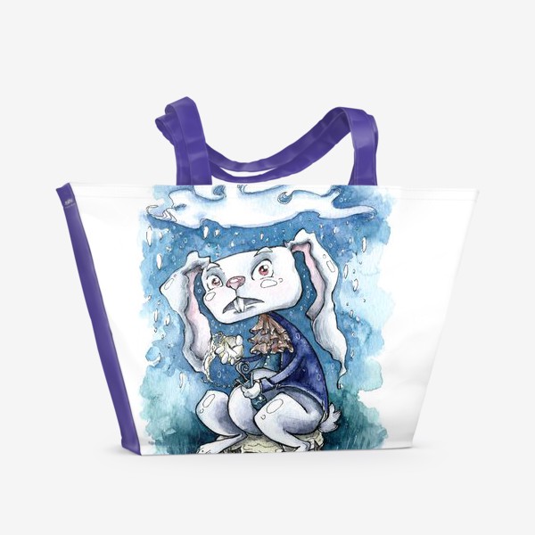 Пляжная сумка &laquo;Белый кролик&raquo;