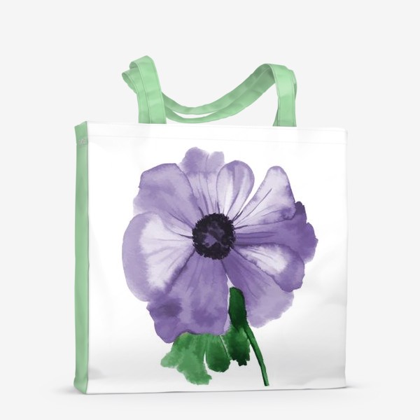 Сумка-шоппер «Акварельный цветок»