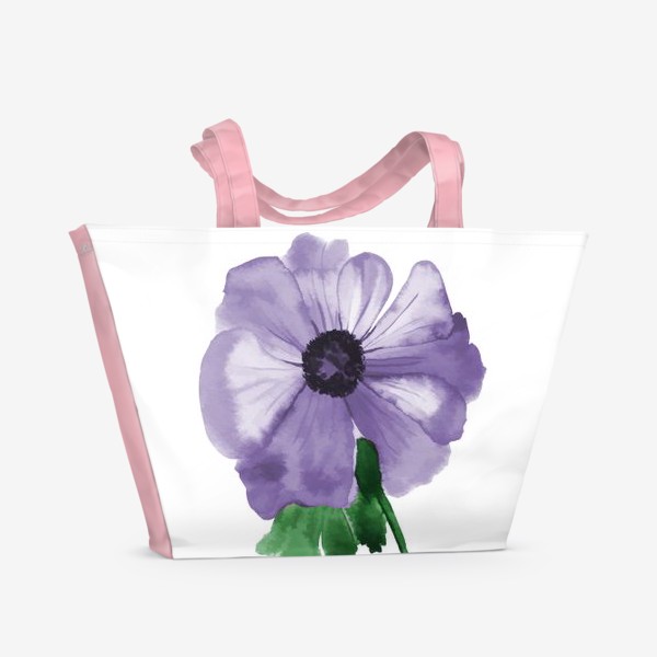 Пляжная сумка &laquo;Акварельный цветок&raquo;