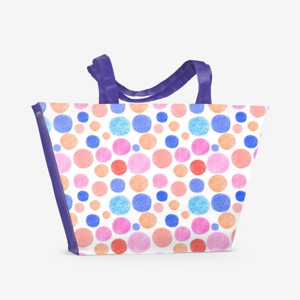Пляжная сумка «Цветные кружочки»