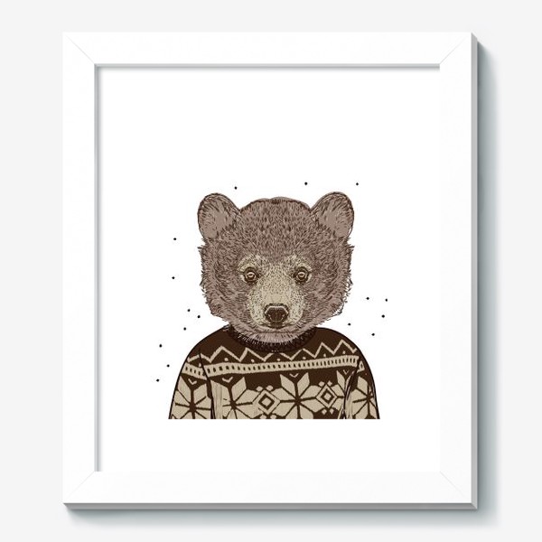 Картина «Медведь в свитере»