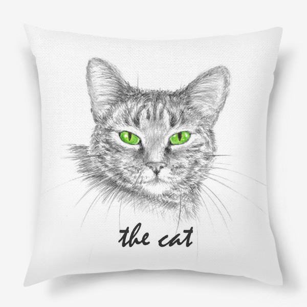 Подушка «Кот. Зеленые глазки.»