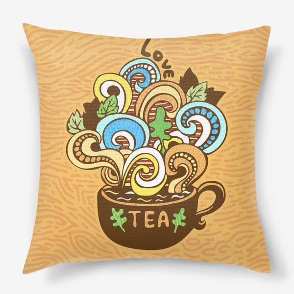 Подушка «Чашка с чаем»