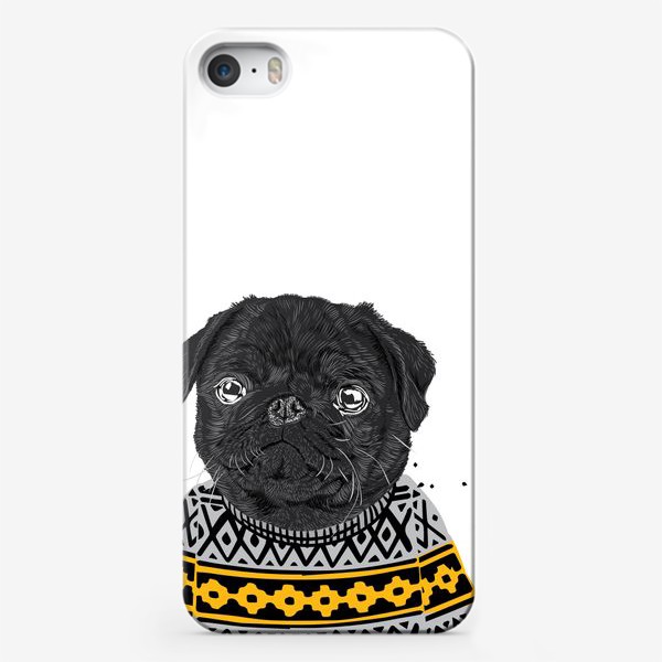 Чехол iPhone «Собака в свитере»