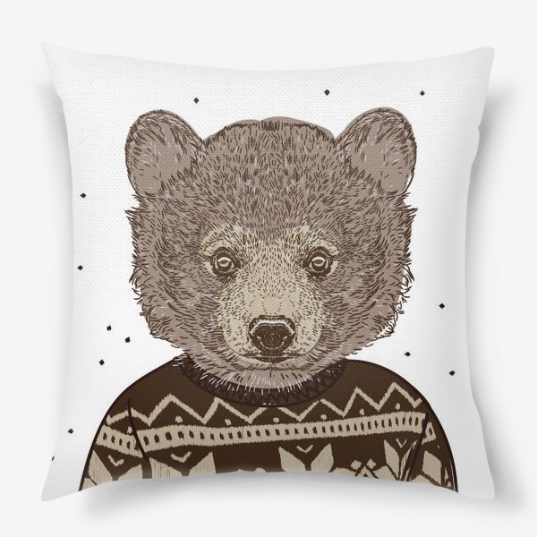 Подушка «Медведь в свитере»