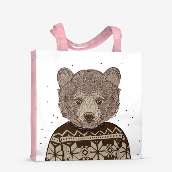 Сумка-шоппер &laquo;Медведь в свитере&raquo;