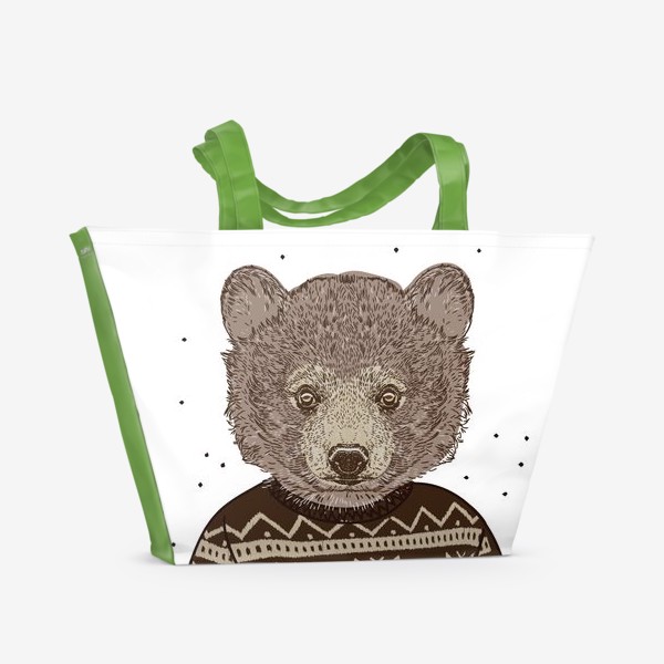 Пляжная сумка &laquo;Медведь в свитере&raquo;