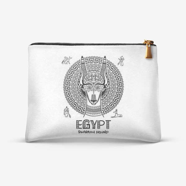 Косметичка &laquo;Египетский орнамент и символ года. Фараонова собака Египта &raquo;