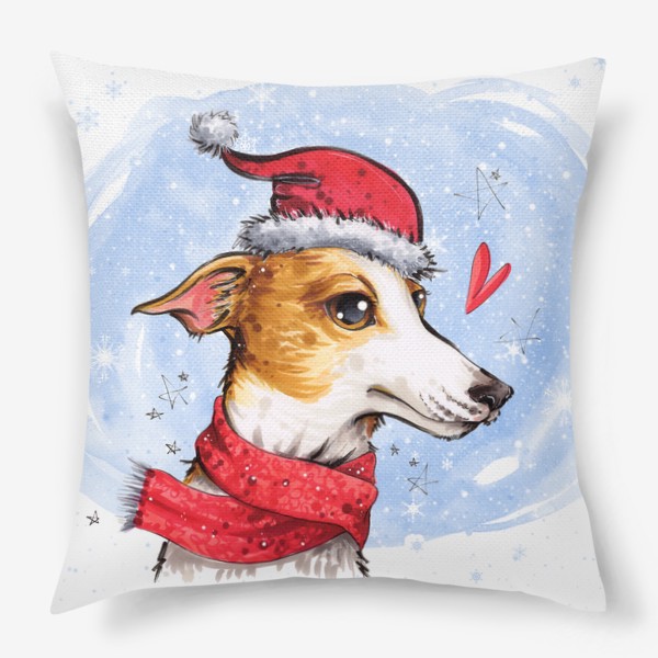 Подушка «Новогодний пес »