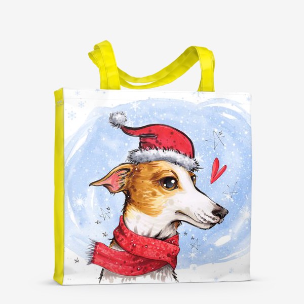 Сумка-шоппер «Новогодний пес »