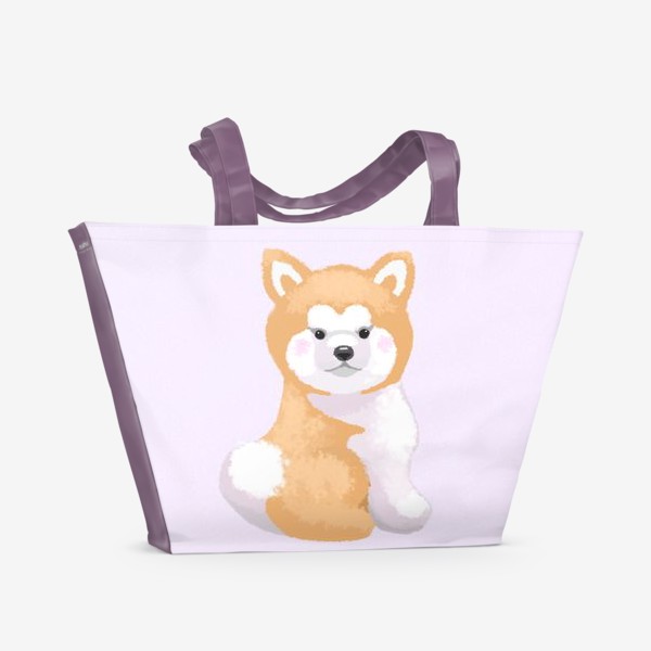 Пляжная сумка «Пушистый пес»