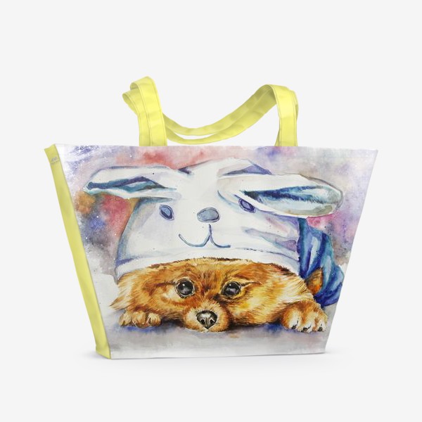 Пляжная сумка «Собачка Зайка»