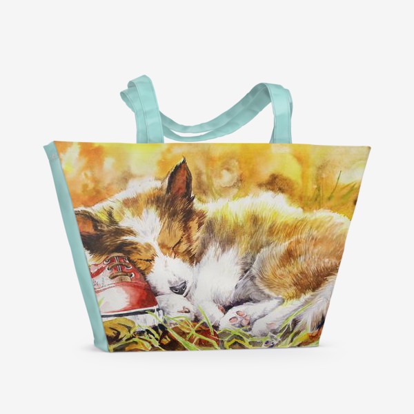 Пляжная сумка «Осенний пёс»
