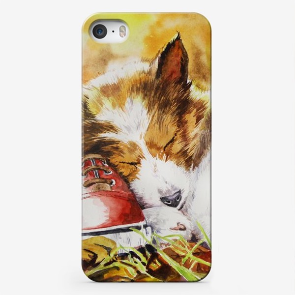Чехол iPhone «Осенний пёс»