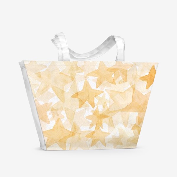 Пляжная сумка «акварельные звезды»
