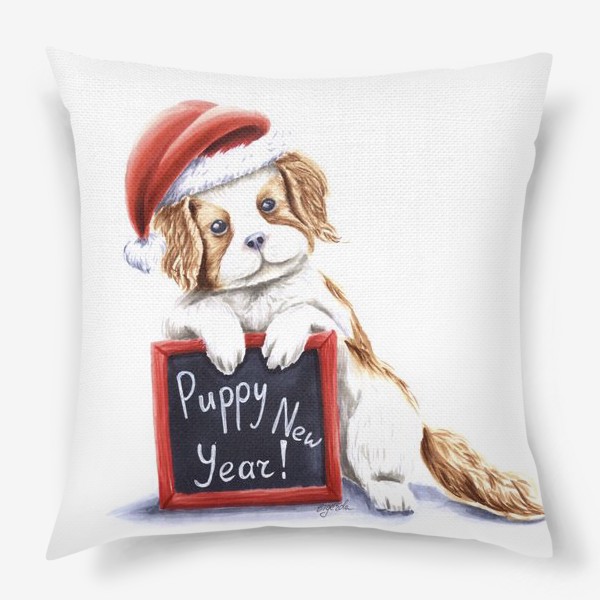 Подушка «Новогодний щенок Puppy New Year!»