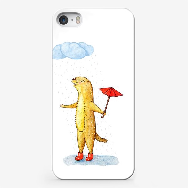Чехол iPhone «Суслик под дождем»