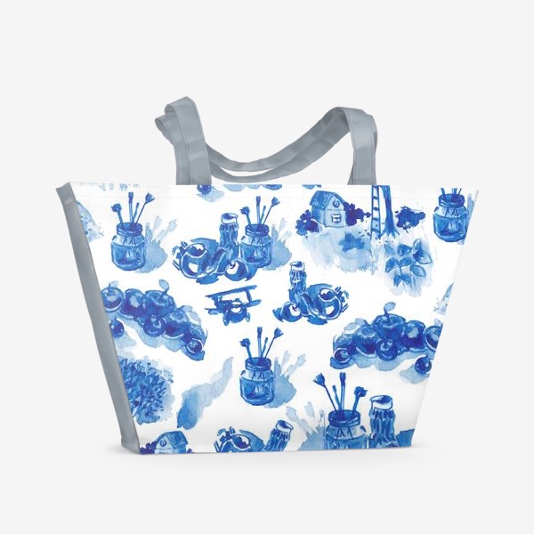 Пляжная сумка «Лето в синих тонах»