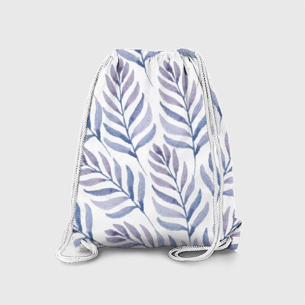 Рюкзак «Фиолетовые  акварельные листья »