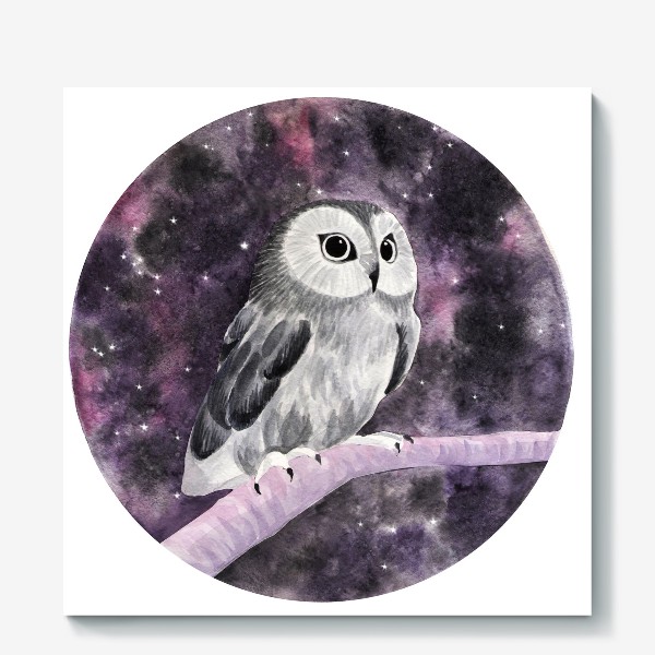 Холст «Сова совенок Owl»