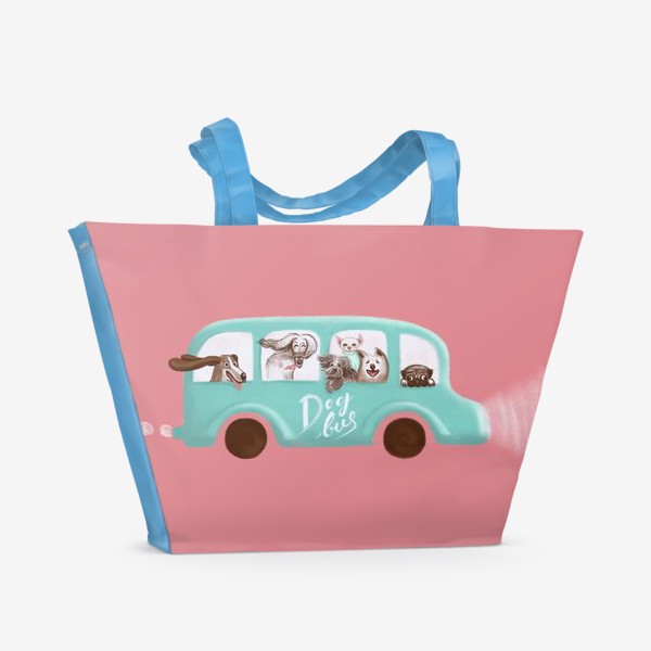 Пляжная сумка «Dog Bus»