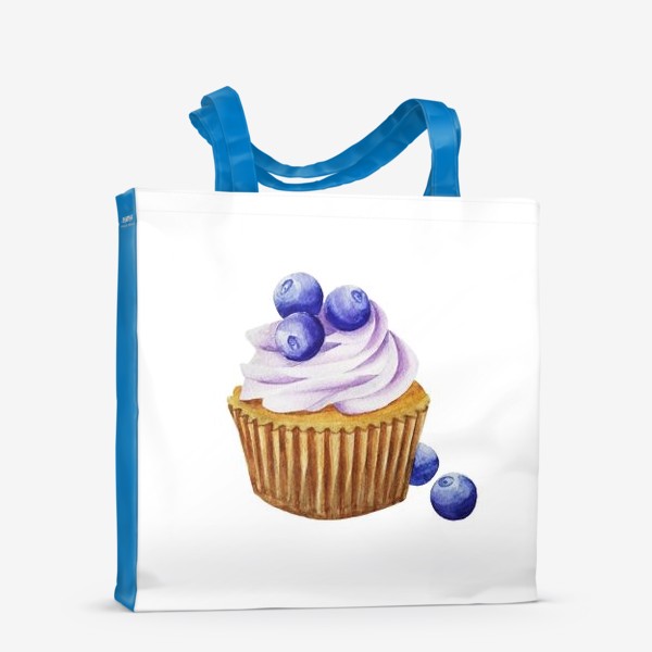 Сумка-шоппер «Cupcake blueberry Черничный капкейк»