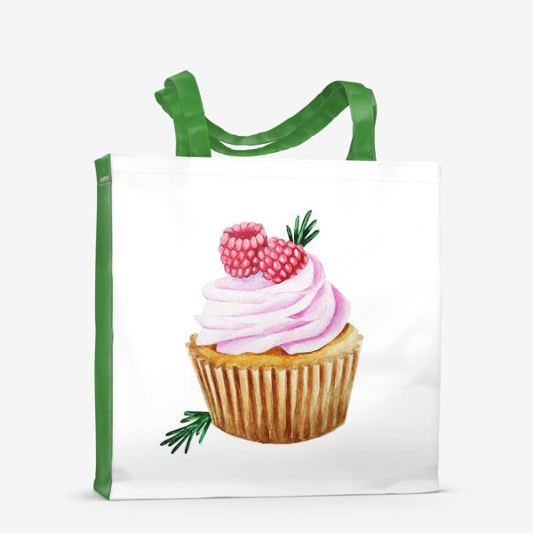 Сумка-шоппер «Cupcake raspberry Малиновый капкейк»