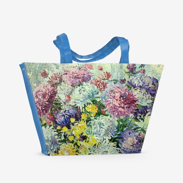 Пляжная сумка «осенние цветы»