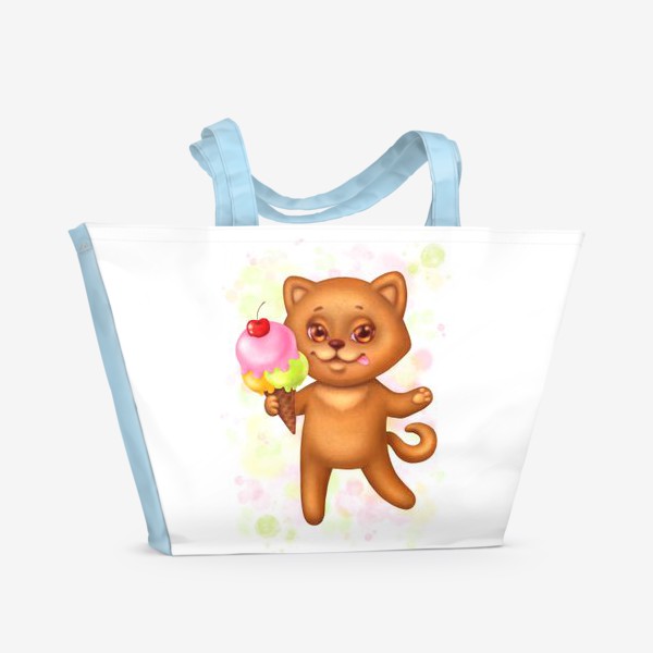 Пляжная сумка «Собачка сладкоежка»