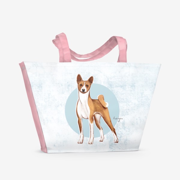 Пляжная сумка «Символ года. Собака (басенджи)»