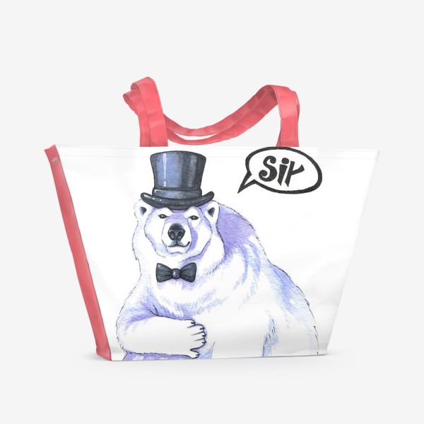 Пляжная сумка «Сэр Белый медведь»