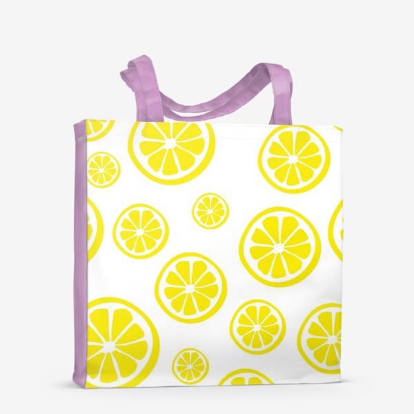 Сумка-шоппер «Яркий принт с лимонными дольками»