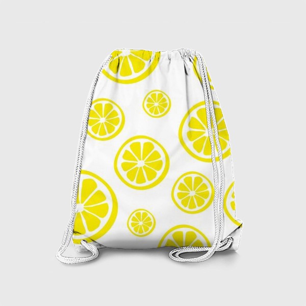 Рюкзак «Яркий принт с лимонными дольками»