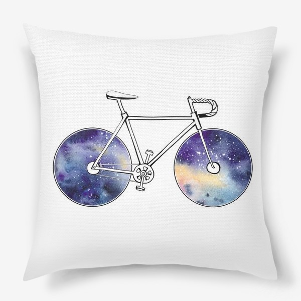 Подушка «Космический Велосипед»