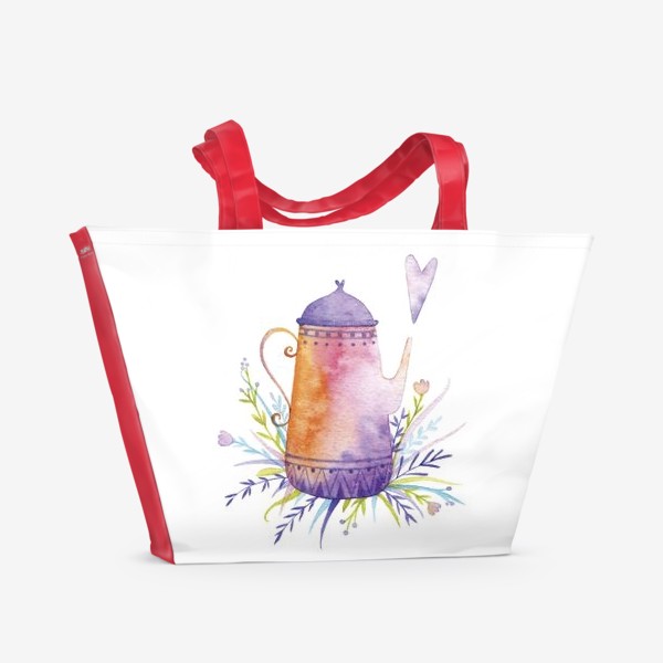 Пляжная сумка &laquo;Цветочный Чай&raquo;