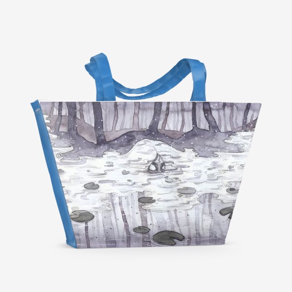 Пляжная сумка «Туман над рекой»
