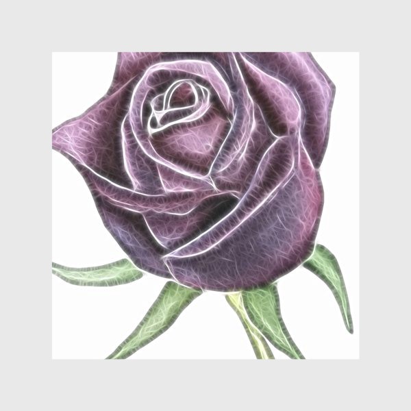 Скатерть «Роза - фрактальный рисунок»