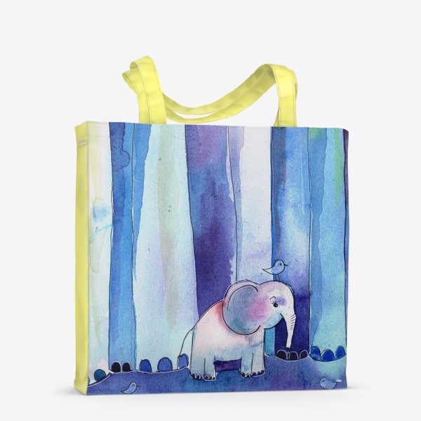 Сумка-шоппер «Слоник слоняется в слоновьем лесу»