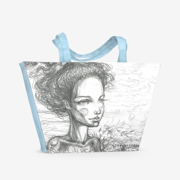 Пляжная сумка «Девушка»