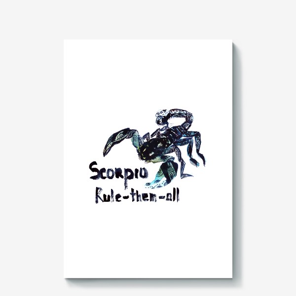 Холст «Скорпион. Rule-them-all»